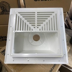 Sioux Chief 861-2P2 Square Max PVC 2″ Half Strainer Large Capacity Floor Sink