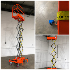 FREE SHIPPING NEW 5 STAR 19 FEET MAX LIFT ELECTRIC SCISSOR LIFT MAN LIFT