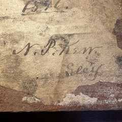 1896 Antique Copper Letterpress Printer Printing Wood Block Methodist Western PA