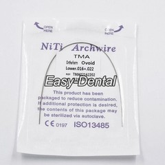 1-100Pc Dental Orthodontic TMA Arch Wire Titanium Molybdenum Alloy Ovoid/Natural