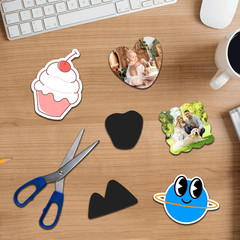 Non Adhesive Magnetic Sheets 4”X6” 6Pcs,Plain Magnets Sheets,Flexible Magnetic
