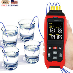 Thermocouple Thermometer Temperature Data Logger 4-Channel K/J/T Type Thermomete
