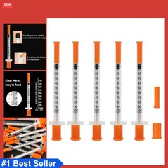 100 Pack 1ml 31G 5/16in Syringes Individually Wrapped Single Use Lab