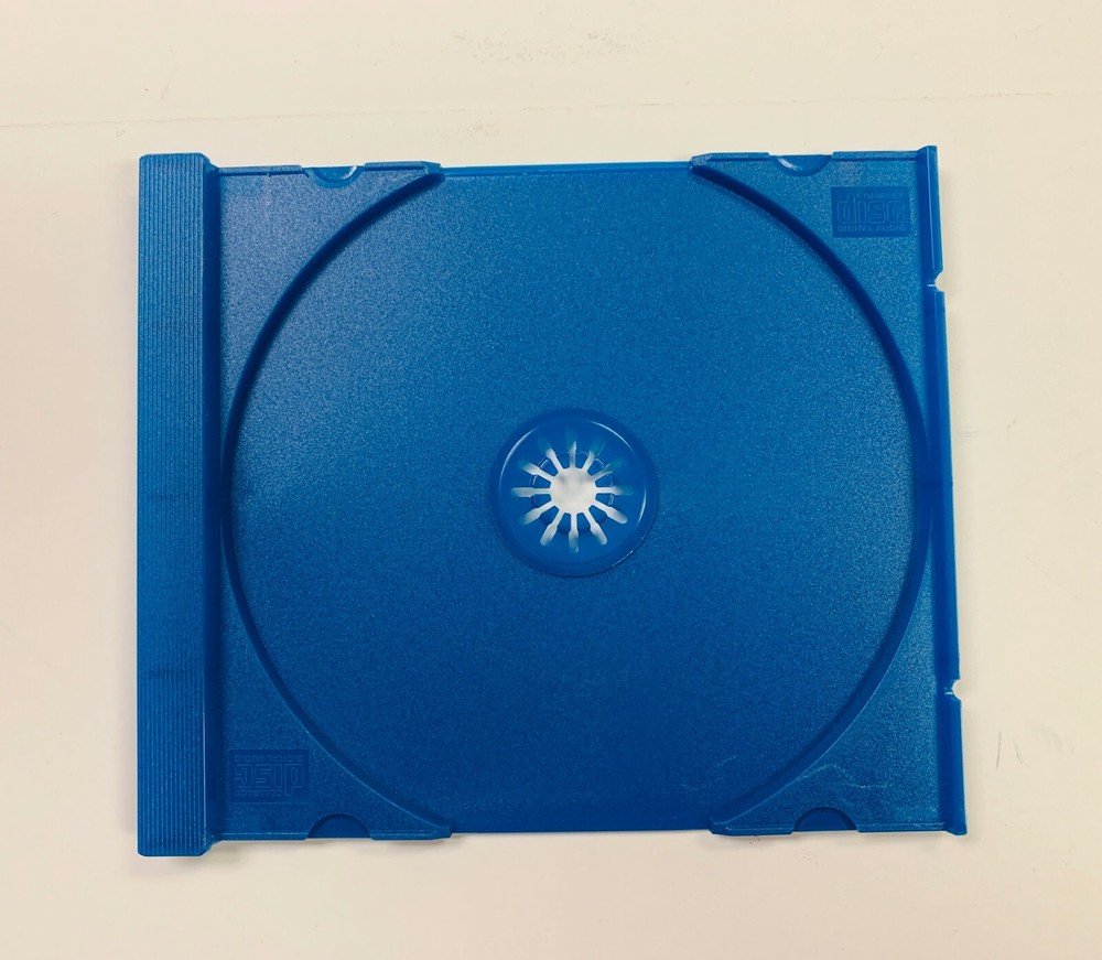 2 PCS NEW TOP QUALITY STANDARD SINGLE CD TRAY, SOLID BLUE FREE SHIPPING