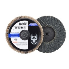 50 Pack – 2″ Mini Flap Discs 80 Grit Quick Change Sanding Roloc Style Type R