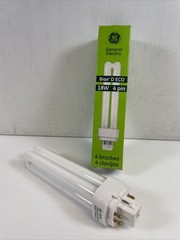 GE Biax D ECO Compact Fluorescent Lamp 18W 4 Pin