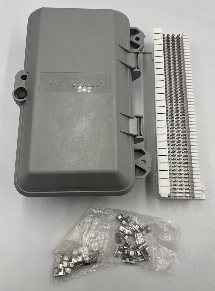 Raychem DTerminator 2 Weatherproof Enclosure Box w/ 50-Pair 66M1-50 Punch Block