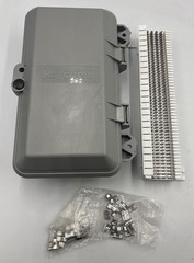 Raychem DTerminator 2 Weatherproof Enclosure Box w/ 50-Pair 66M1-50 Punch Block