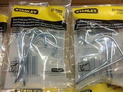 Hanger hook WIRE COAT & HAT HOOKS loose lot OF 32 PCS STANLEY 57-7325 SP7083