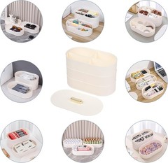 Large Cord Organizer Box with Lid Plastic Cable Storage Case with 20pcs Wire NEW