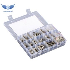 M5 M6 M8 Flanged Bolts and Nuts Kit 408 PCS 304 Stainless Metric Assortment