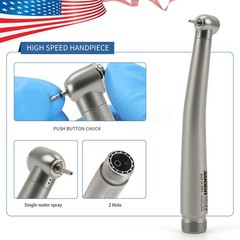 1-10pcs Dental High Speed Handpiece Push Button 2Holes One Water Spray