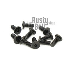 M2.5 x 6mm, Socket Head Screws, Ultra Low Profile, Thin, Wafer, Steel, Black