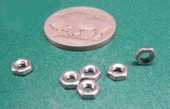 18-8 Stainless Steel Hex Nut RH, 4-40 x 3/16″ W x 1/16″ H, 300 pcs