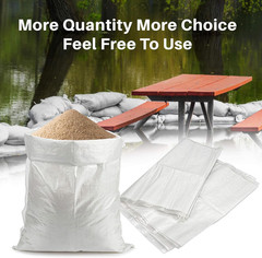 Heavy Duty Woven Sandbags 8PCS – Reusable Flood, Construction & Storage Bags
