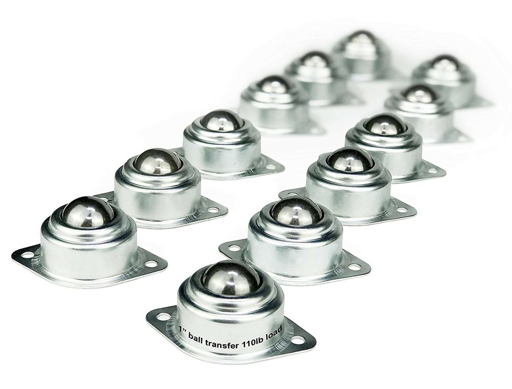 Set of 12 TruePower 1″ Roller Ball Transfer Bearings