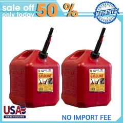 2p Midwest Can Company, 5 Gallon Capacity Gas Can with Flame Mitigation Device