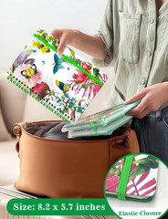 A5 Hardcover Spiral Notebook, 5.7X8.5 Inches Lined Journal 160 Pages Butterfly S