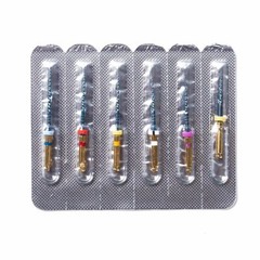 6Pcs Dental Endodontic Rotary Files X-pro Gold taper NITI Motor Tips SX-F3 25MM