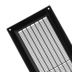 Black Vent Grille 130mm X 300mm / 12.7cm X 30.5cm Flat Vent