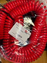 ATP Technithane Polyurethane Auto Spiral Hose, Red, 1/4 ID x 3/8 OD, 25 Feet