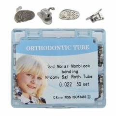 6 Size Dental Orthodontic Buccal Tubes Monoblock 1st 2nd Molar MBT ROTH 018/022