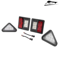 4PCS LED Headlight Tail Light Kit Lamp Assembly For Bobcat Skid Steer Loader