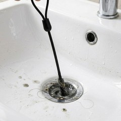 4Pcs PVC Sink Drain Cleaner Brush for Bathroom Kitchen Clog Removal