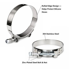 Ucreative 90 Degree Elbow ID: 4.0″ (101.6mm) 4-Ply High Performance Coupler S…