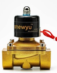 Solenoid Valve 2W250-25 port 1″ 2Position 2Way Normally closed Aluminum alloyfor