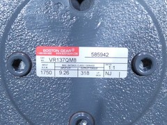 9.26 Input HP Boston Gear VR137-QM8 1:1 Ratio Right Angle Bevel Gear Drive S…