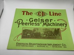 The E-B Line Geiser Peerless Machinery 1916 Reprint