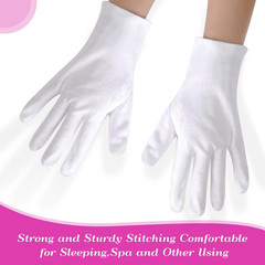 12 Pairs XL White Cotton Gloves for Dry Hand Moisturizing Cosmetic Eczema Hand S