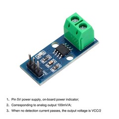 MECCANIXITY 4pcs ACS712 Current Sensor Module 5A Range Hall Effect Current Se…