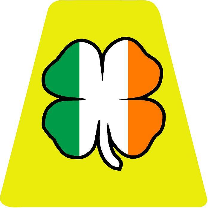 Irish Flag Shamrock HELMET TETS TETRAHEDRONS HELMET STICKER EMT REFLECTIVE
