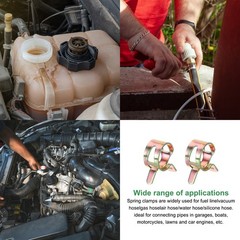 ID 11mm 7/16″ Fuel Line Hose Clip,Pipe Clamp,Spring Hose Clamp,60PCS
