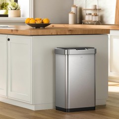 EKO Mirage-T 50L Touchless Motion Sensor Trash Can Stainless