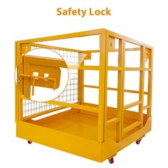 ✅43 x 45 inches Forklift Safety Cage Forklift Basket 1400 lbs Capacity Safety