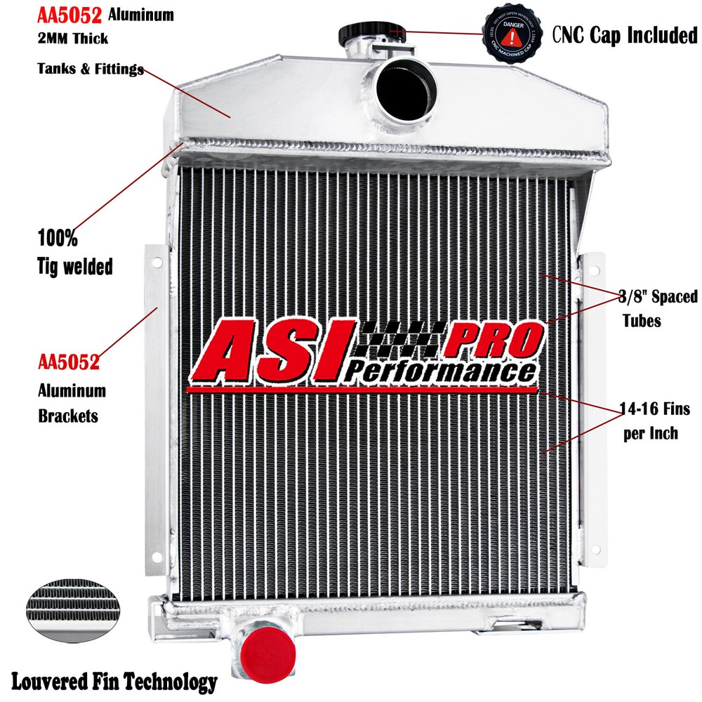ASI 3Row Radiator Fit Tractor International Case 140 IHC Farmall 140HV 369400R94