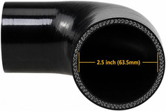 90 Degree Elbow 2.0″ to 2.5″ (51Mm to 63Mm) 4-Ply High Performance Co