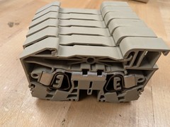 6x Conta-Clip ZRK 10/2A BG 3597.2 Feed-Through DIN Rail Terminal Blocks 10mm²