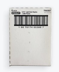 Stanley Light Duty Staples – 5/16″ (8 mm) – 1,000 Staples Per Pack – Genuine
