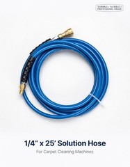 1.5″x25ft JetCleanAmerica Professional Carpet Cleaning Hose Kit with swivelCuffs