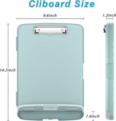 Contemporary Green Clipboard with Storage – Perfect for Meetings & Classrooms