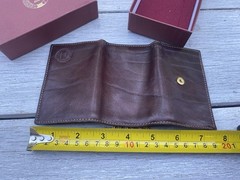 “Nikolai” by Piquadro-NOS brown leather keychain wallet , made in Italy#BIC