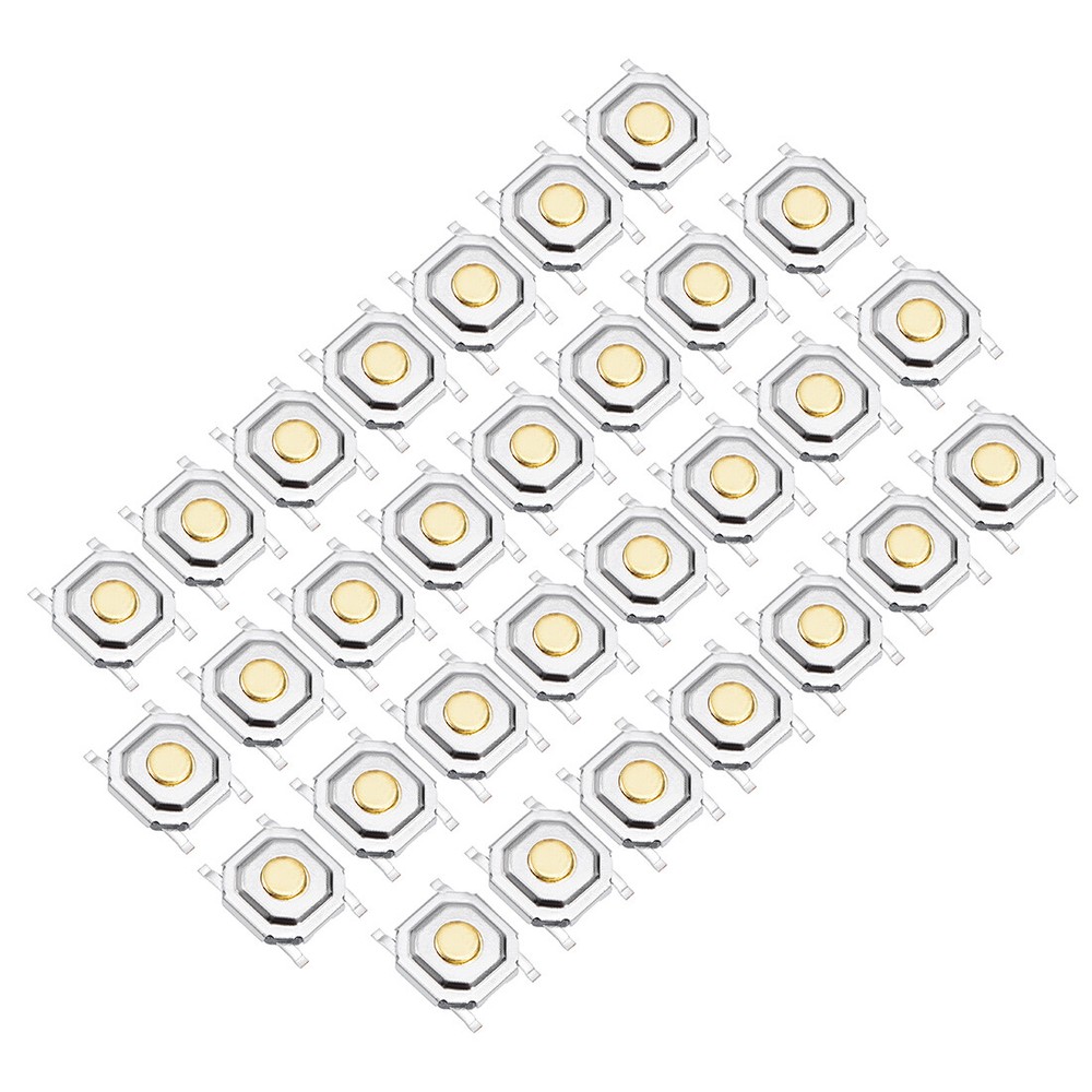 30pcs Momentary Panel PCB Surface Mounted Devices SMT SPST Tactile Tact Switch
