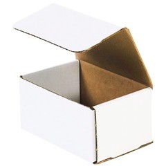 BOX USA Shipping Boxes Small 6″L x 4″W x 3″H 50-Pack – 6x4x3, Oyster White