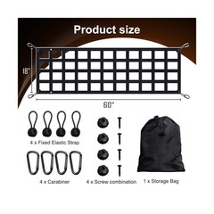 Tailgate Net – for Full Size Truck Cargo Net Compatible with Fo… FAST USA SHIP