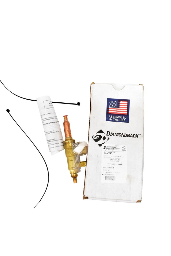 Diamondback BV14BBSI Refrigeration Ball Valve Full Port 800 PSIG Brass HVAC USA