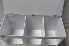 Bowman Dispensers FM001-0213 26-1/2 In Width 3 Compartment Face Mask Dispenser